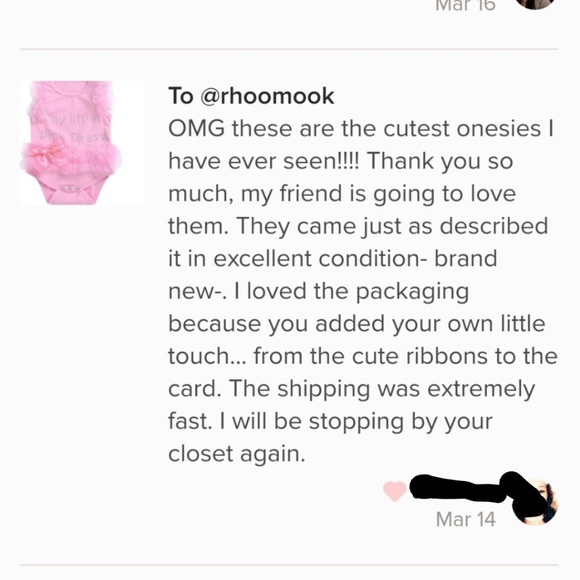 🌸! Little Black Dress onesie - Picture 8 of 8